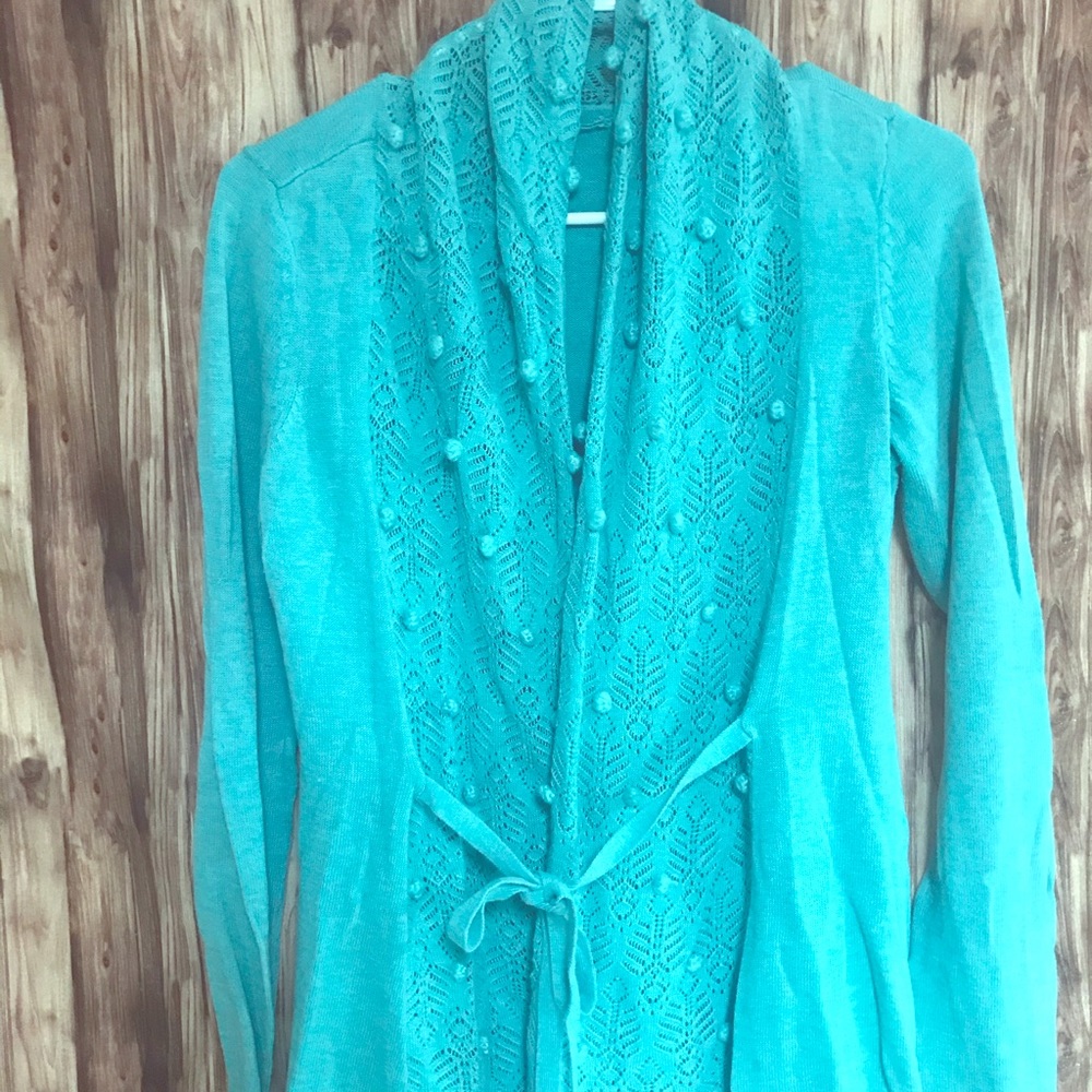 💕Anthropology💕 knitted and knotted cardigan